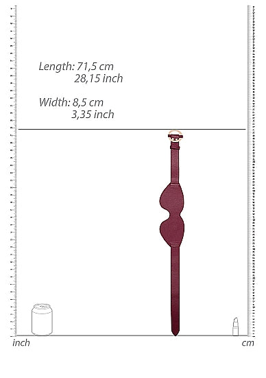 Oogmasker in stijlvol Burgundy lederlook