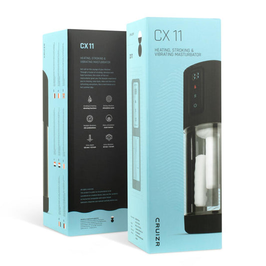 Close-up van CX11 bedieningspaneel met verschillende vibratiepatronen