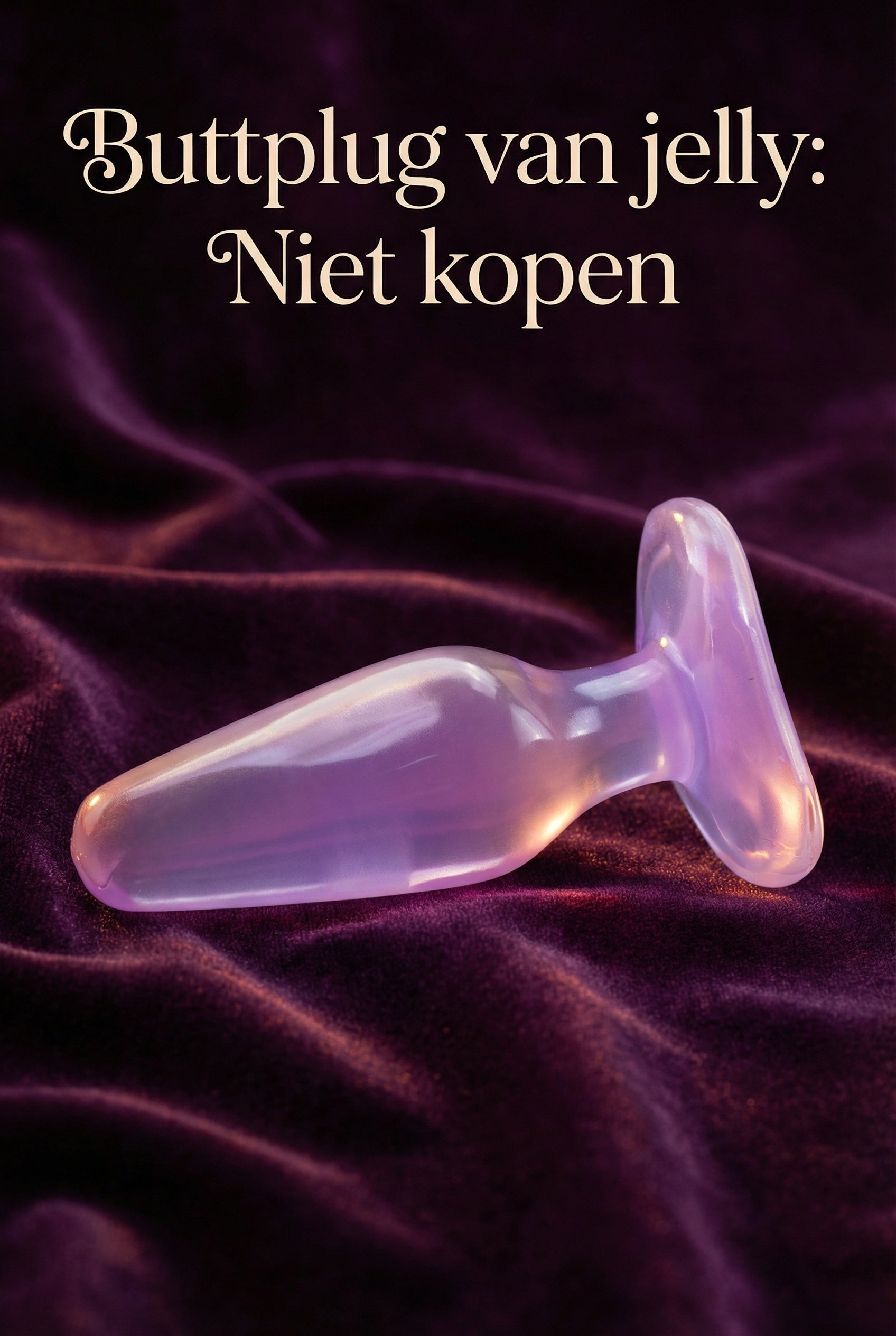 Buttplug productfoto bij keuzehulp over de beste buttplugs en anal beads voor beginners bij De Paarse Keizerin