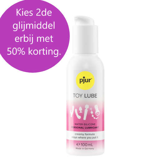 pjur Toy Lube 100 ml met paarse actieballon: kies 2de glijmiddel erbij met 50% korting