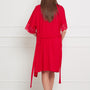 Elegante robe in passie rood