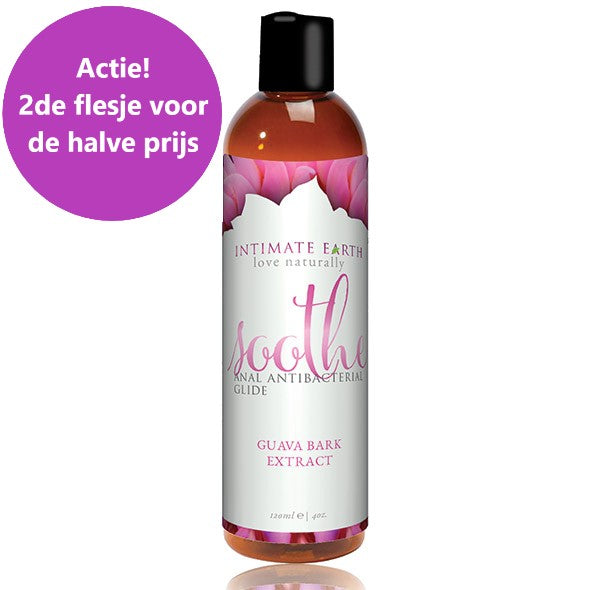 Soothe Intimate Earth natuurlijk anaal glijmiddel op waterbasis, 120ml fles van De Paarse Keizerin