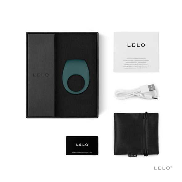 Lelo Tor 2 complete set: ring in doos, USB-kabel, handleiding, opbergzakje en garantiekaart