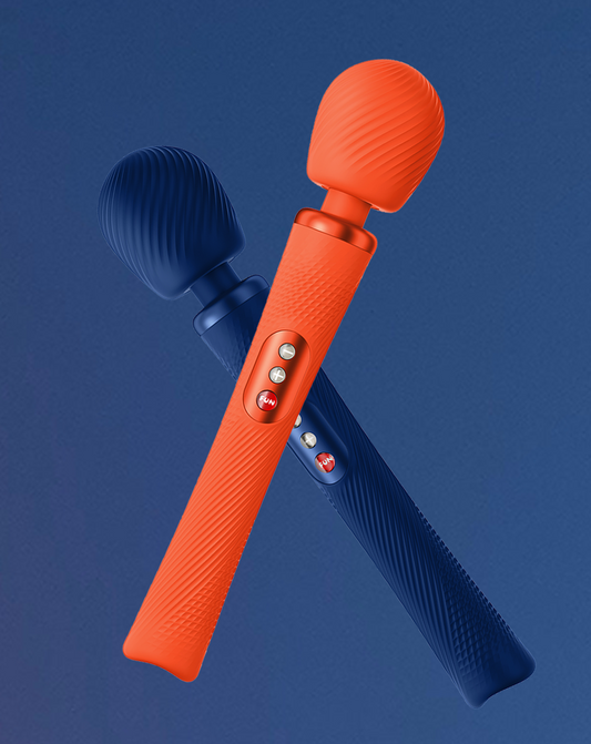 Fun Factory VIM wand massager oranje variant in stijlvolle productpresentatie