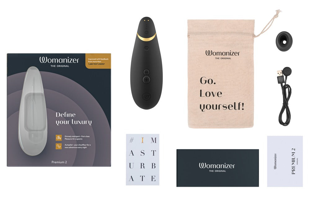 Detail van het zachte siliconen materiaal van de Womanizer Premium 2 in rode uitvoering